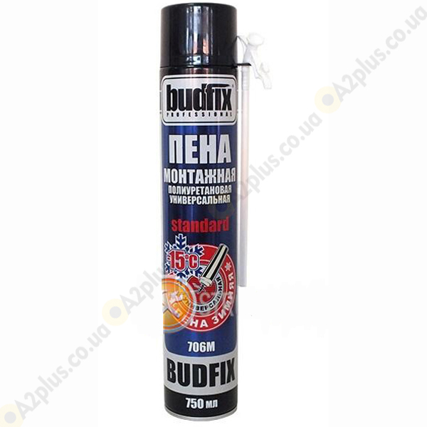 budfix-706m-pena-montazhnaja-mnogocelevaja-zimnjaja-750-ml-a2+ Зимняя многоцелевая полиуретановая пена 706М , 750 мл | низкая цена в Киеве | интернет-магазин А2+
